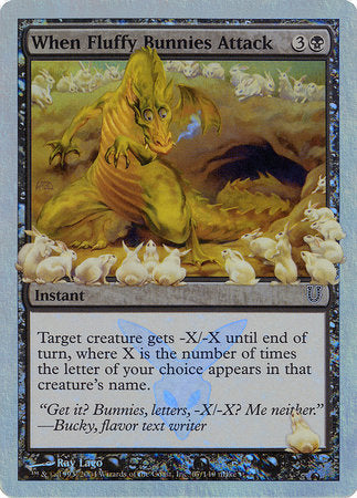 When Fluffy Bunnies Attack (Alternate Foil) [Unhinged] | GnG Games