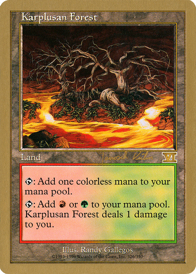 Karplusan Forest (Janosch Kuhn) [World Championship Decks 2000] | GnG Games