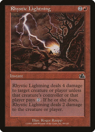 Rhystic Lightning [Prophecy] | GnG Games