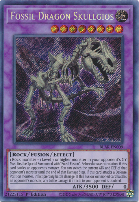 Fossil Dragon Skullgios [BLAR-EN009] Secret Rare | GnG Games