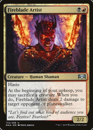Fireblade Artist [Ravnica Allegiance] | GnG Games