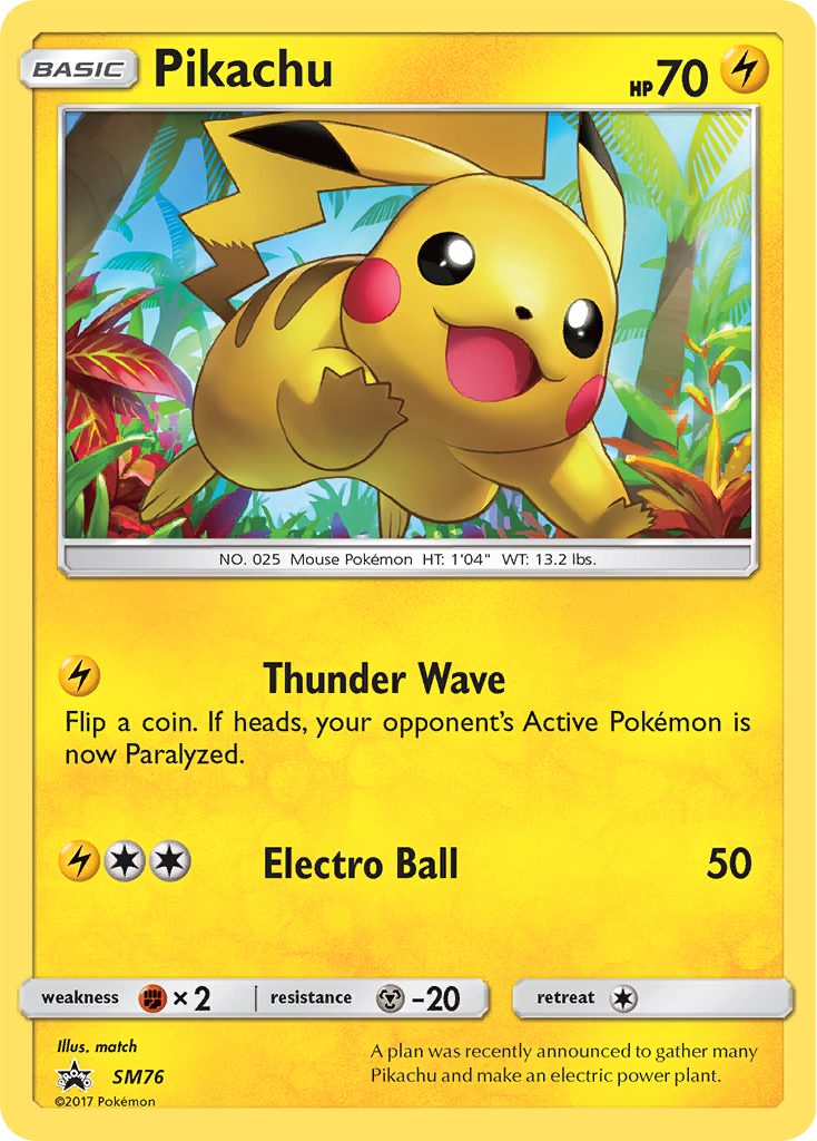 Pikachu (SM76) [Sun & Moon: Black Star Promos] | GnG Games