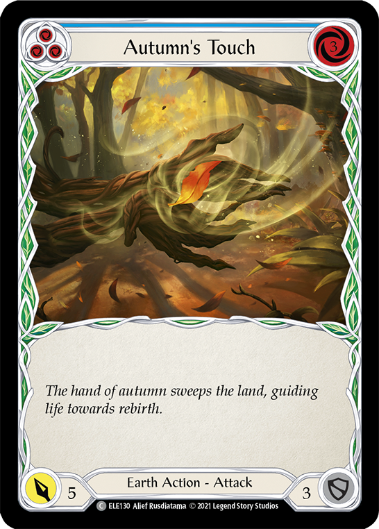 Autumn's Touch (Blue) [ELE130] (Tales of Aria)  1st Edition Rainbow Foil | GnG Games