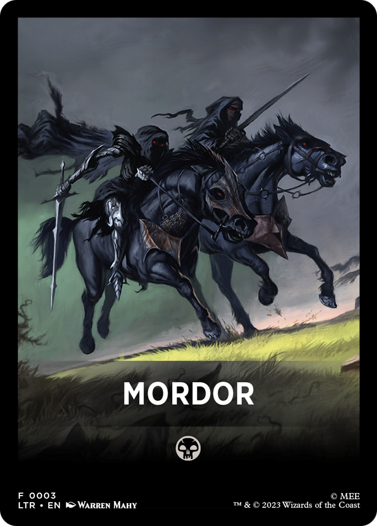 Mordor Theme Card [The Lord of the Rings: Tales of Middle-Earth Tokens] | GnG Games