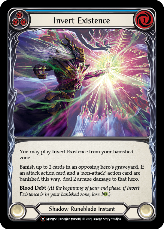 Invert Existence [U-MON158-RF] Unlimited Rainbow Foil | GnG Games