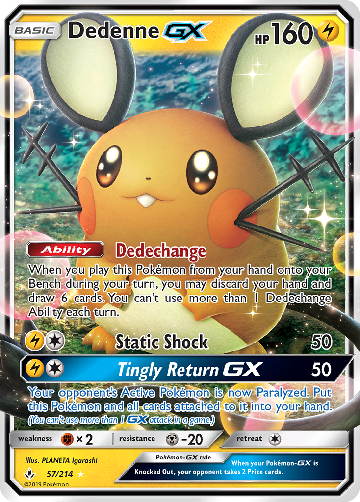 Dedenne GX (57/214) [Sun & Moon: Unbroken Bonds] | GnG Games