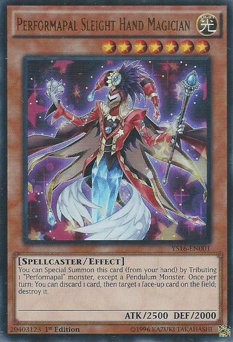 Performapal Sleight Hand Magician [YS16-EN001] Ultra Rare | GnG Games