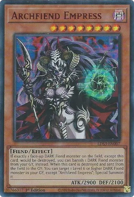 Archfiend Empress (Red) [LDS3-EN007] Ultra Rare | GnG Games