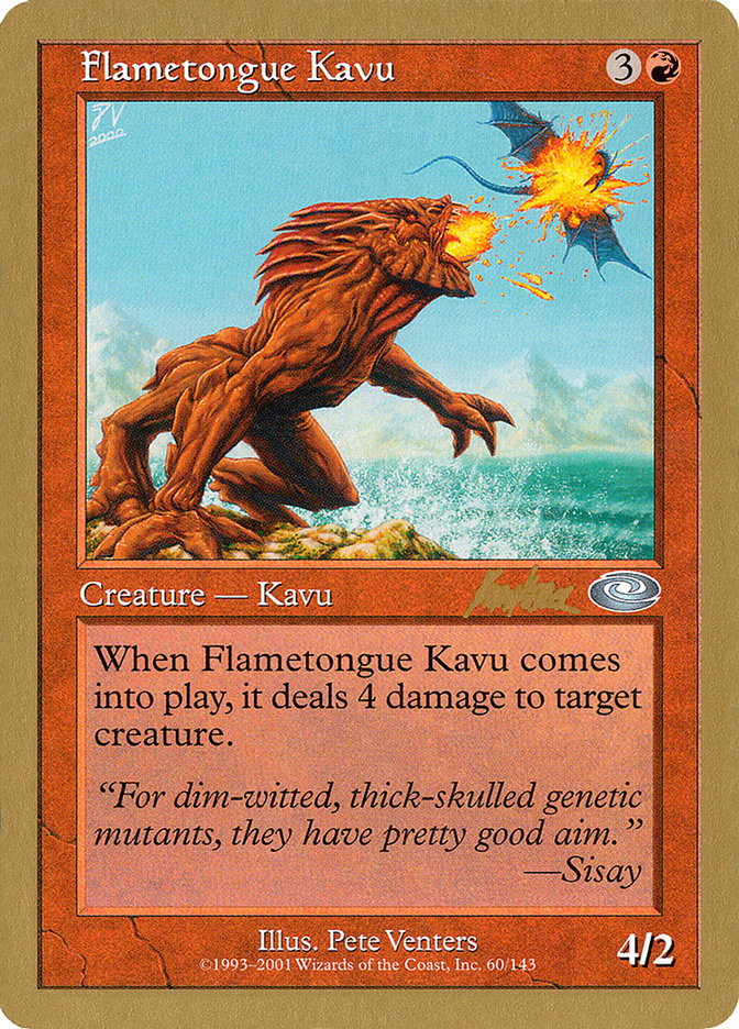 Flametongue Kavu (Brian Kibler) [World Championship Decks 2002] | GnG Games