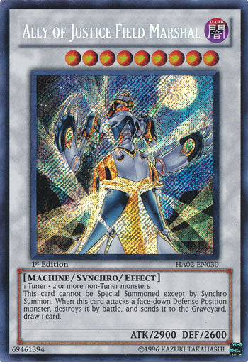 Ally of Justice Field Marshal [HA02-EN030] Secret Rare | GnG Games