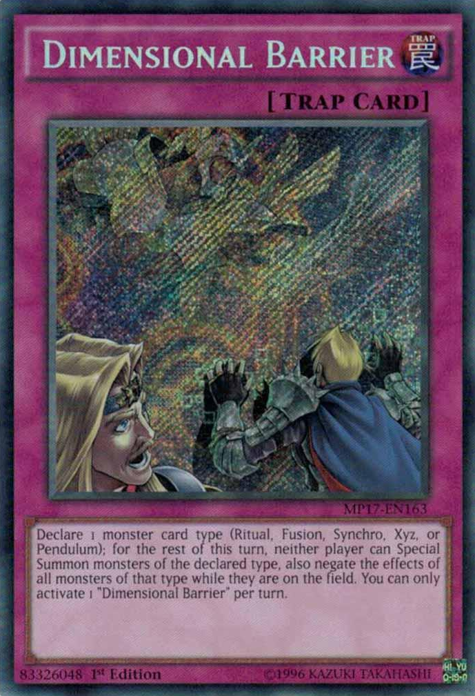 Dimensional Barrier [MP17-EN163] Secret Rare | GnG Games