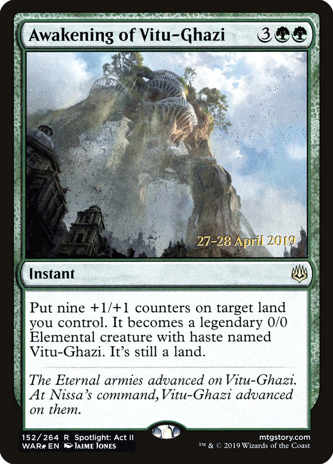 Awakening of Vitu-Ghazi  [War of the Spark Prerelease Promos] | GnG Games