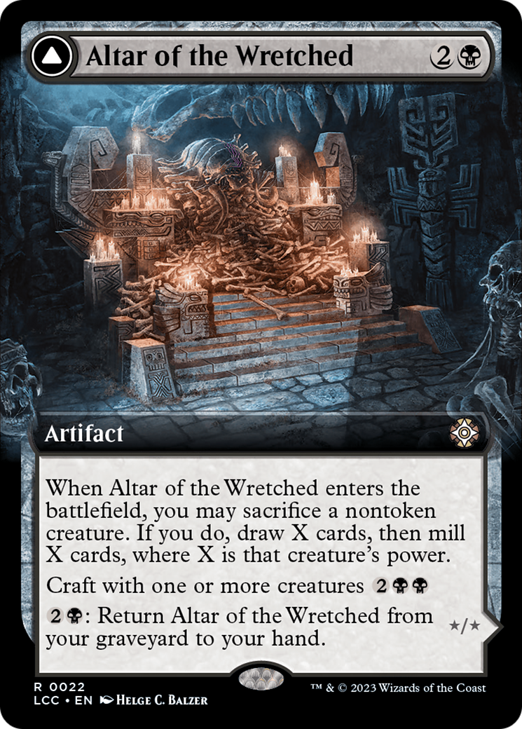 Altar of the Wretched // Wretched Bonemass (Extended Art) [The Lost Caverns of Ixalan Commander] | GnG Games