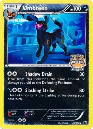 Umbreon (60/108) (Regional Championship Promo) [Black & White: Dark Explorers] | GnG Games