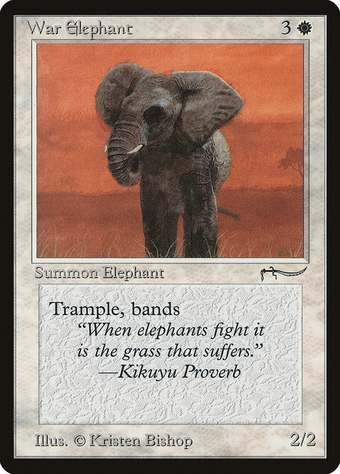 War Elephant (Light Mana Cost) [Arabian Nights] | GnG Games