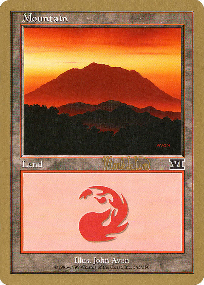 Mountain (mlp346a) (Mark Le Pine) [World Championship Decks 1999] | GnG Games