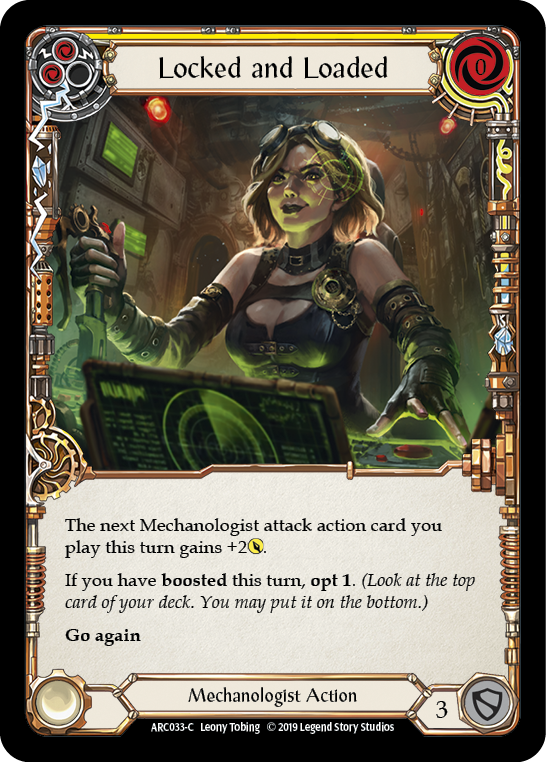 Locked and Loaded (Yellow) [ARC033-C] 1st Edition Normal | GnG Games