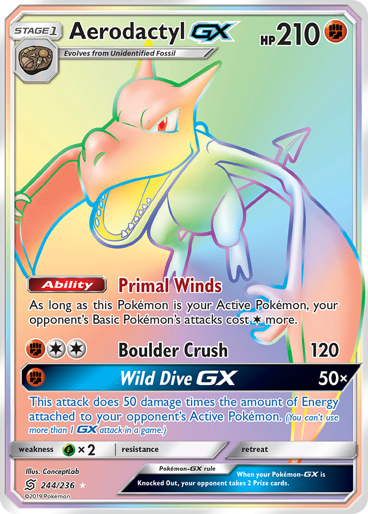 Aerodactyl GX (244/236) [Sun & Moon: Unified Minds] | GnG Games