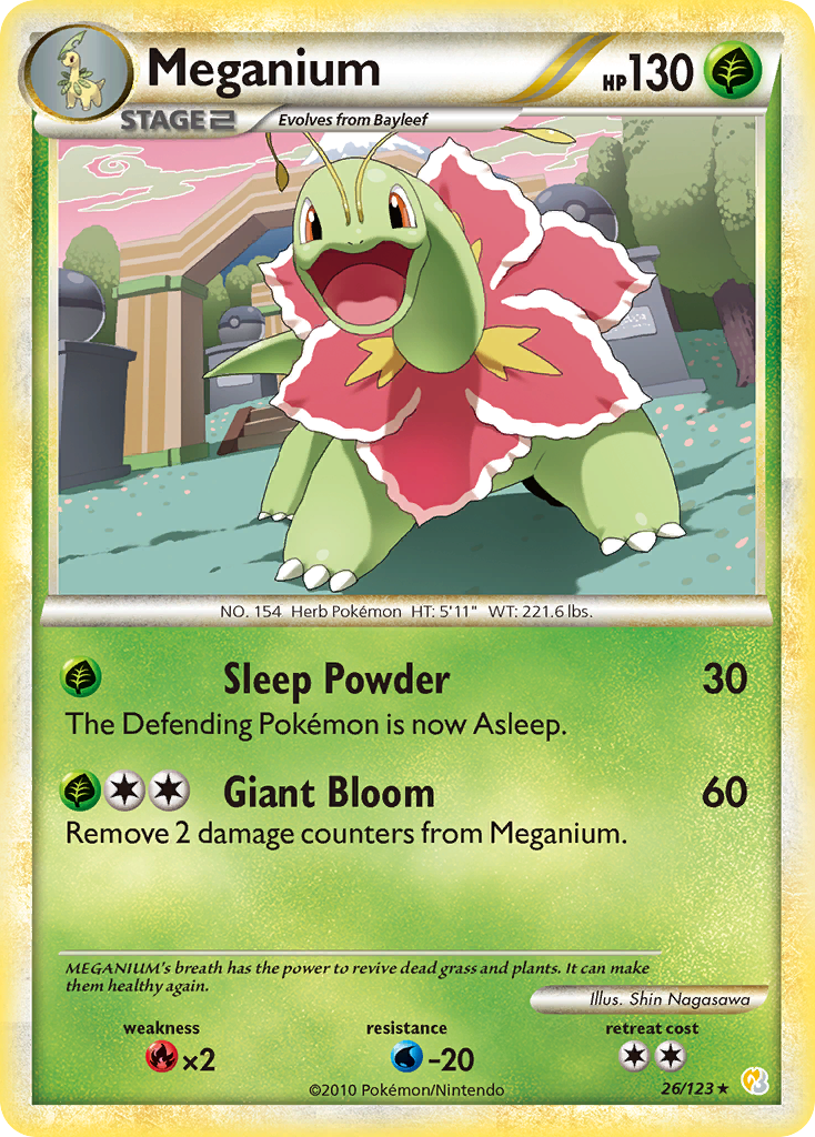 Meganium (26/123) [HeartGold & SoulSilver: Base Set] | GnG Games