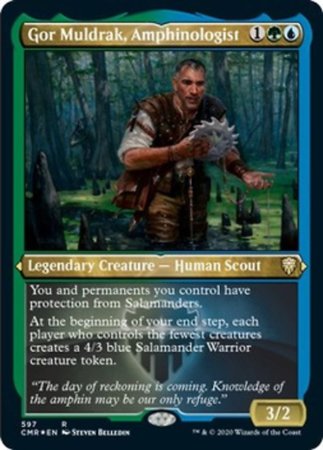 Gor Muldrak, Amphinologist (Foil Etched) [Commander Legends] | GnG Games