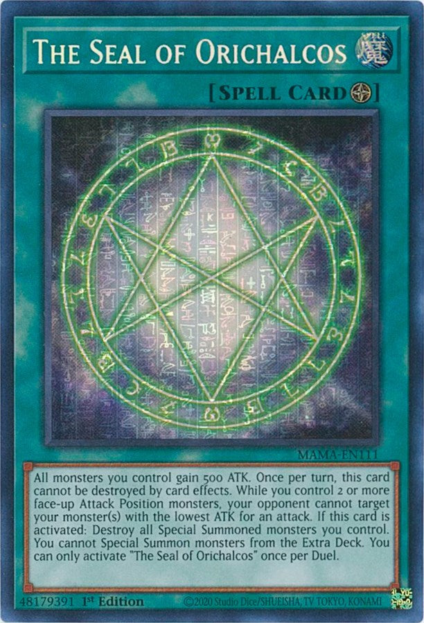 The Seal of Orichalcos [MAMA-EN111] Secret Pharaoh's Rare | GnG Games