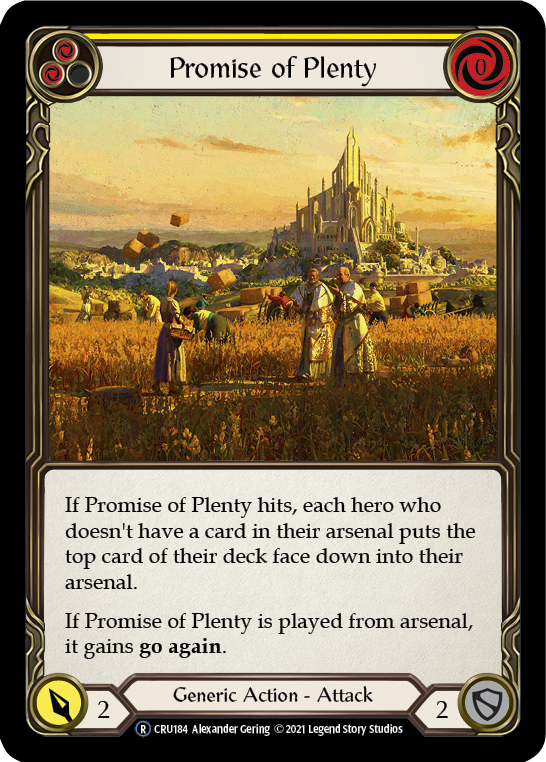 Promise of Plenty (Yellow) [CRU184] Unlimited Normal | GnG Games