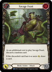 Savage Feast (Yellow) [U-WTR015] (Welcome to Rathe Unlimited)  Unlimited Rainbow Foil | GnG Games