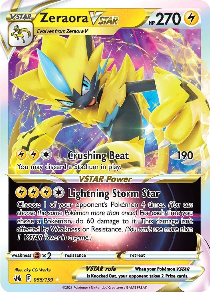 Zeraora VSTAR (055/159) [Sword & Shield: Crown Zenith] | GnG Games