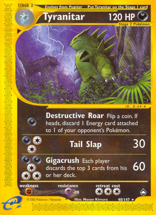 Tyranitar (40/147) [Aquapolis] | GnG Games