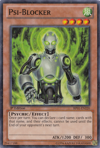 Psi-Blocker [BP01-EN220] Starfoil Rare | GnG Games