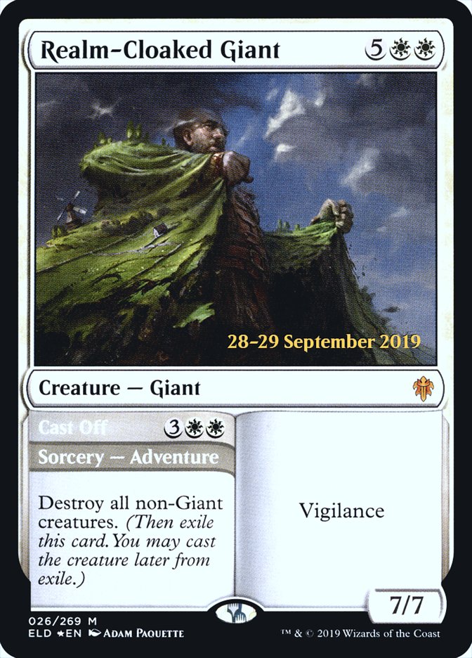 Realm-Cloaked Giant // Cast Off  [Throne of Eldraine Prerelease Promos] | GnG Games