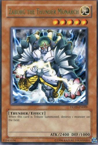 Zaborg the Thunder Monarch (Green) [DL09-EN009] Rare | GnG Games