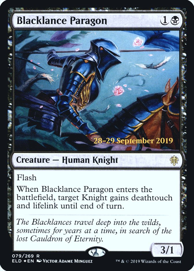 Blacklance Paragon  [Throne of Eldraine Prerelease Promos] | GnG Games