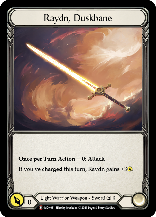 Raydn, Duskbane (Rainbow Foil) [U-MON031-RF] Unlimited Edition Rainbow Foil | GnG Games