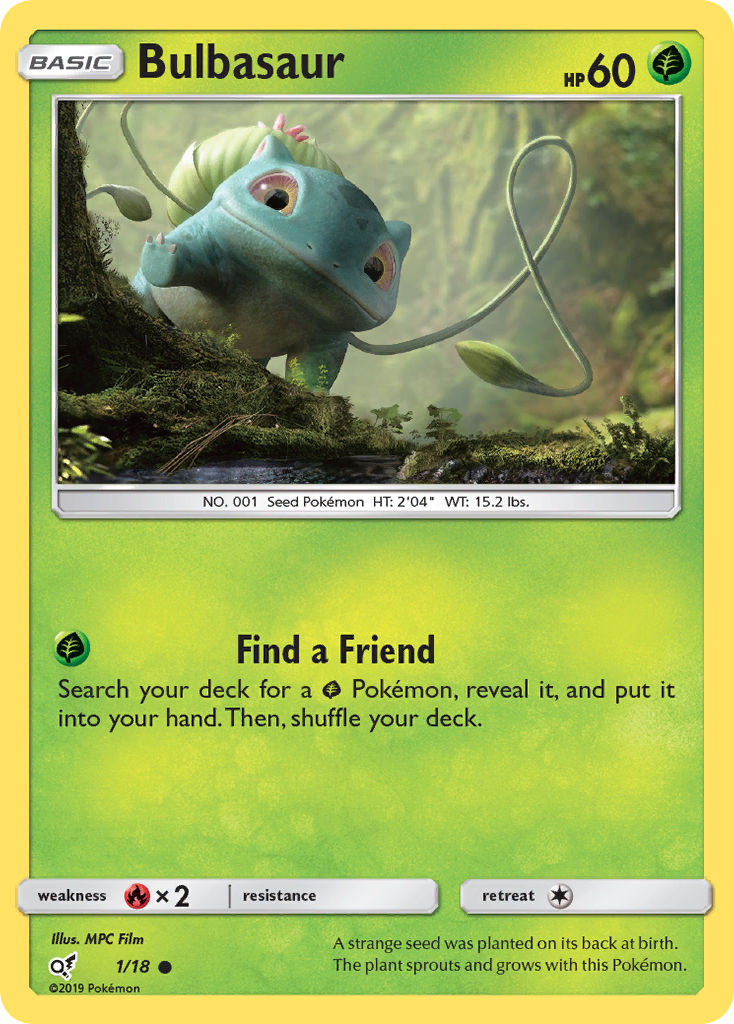 Bulbasaur (1/18) [Sun & Moon: Detective Pikachu] | GnG Games