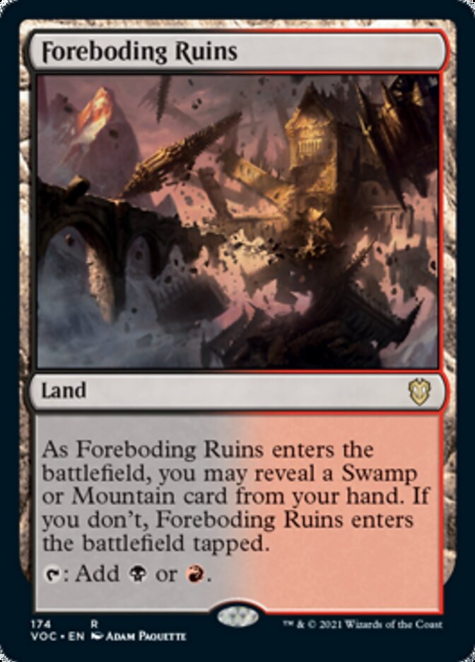 Foreboding Ruins [Innistrad: Crimson Vow Commander] | GnG Games