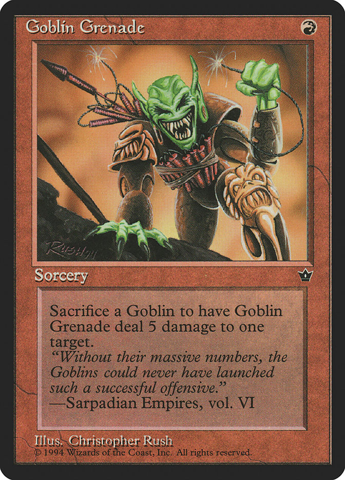 Goblin Grenade (Christopher Rush) [Fallen Empires] | GnG Games