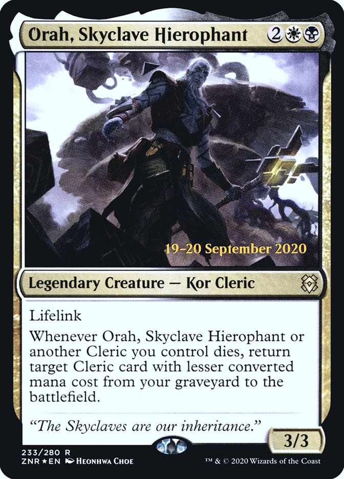 Orah, Skyclave Hierophant  [Zendikar Rising Prerelease Promos] | GnG Games