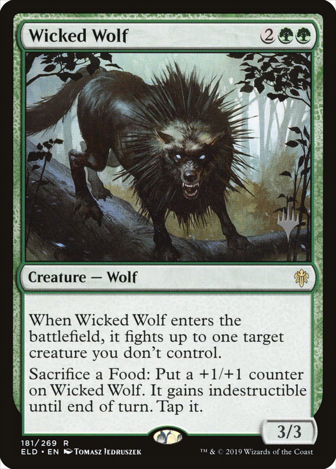 Wicked Wolf (Promo Pack) [Throne of Eldraine Promos] | GnG Games