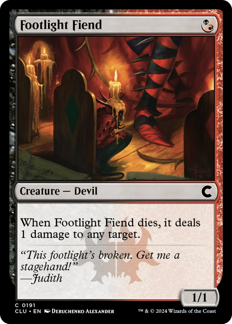 Footlight Fiend [Ravnica: Clue Edition] | GnG Games