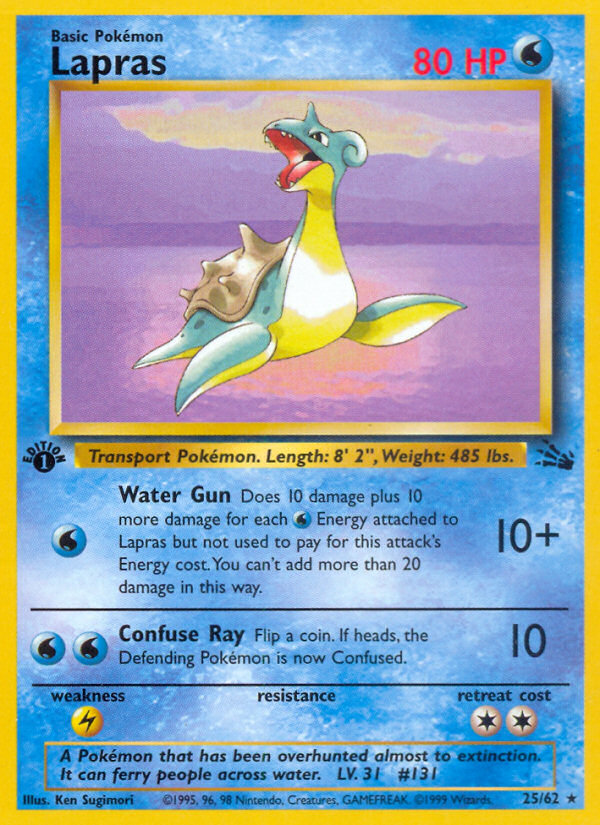 Lapras (25/62) [Fossil 1st Edition] | GnG Games