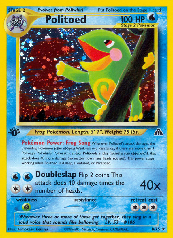 Politoed (8/75) [Neo Discovery 1st Edition] | GnG Games