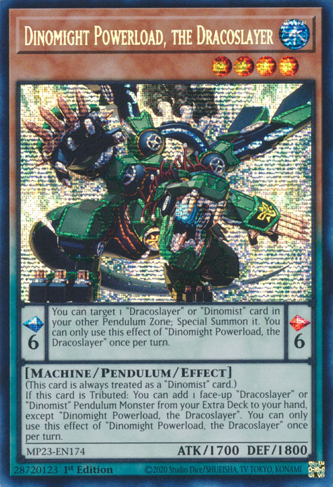 Dinomight Powerload, the Dracoslayer [MP23-EN174] Prismatic Secret Rare | GnG Games