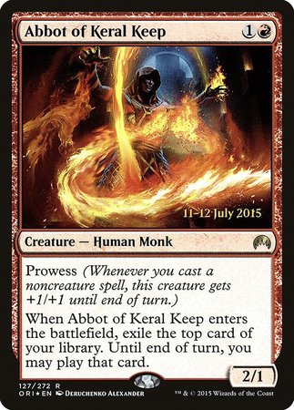 Abbot of Keral Keep [Magic Origins Promos] | GnG Games