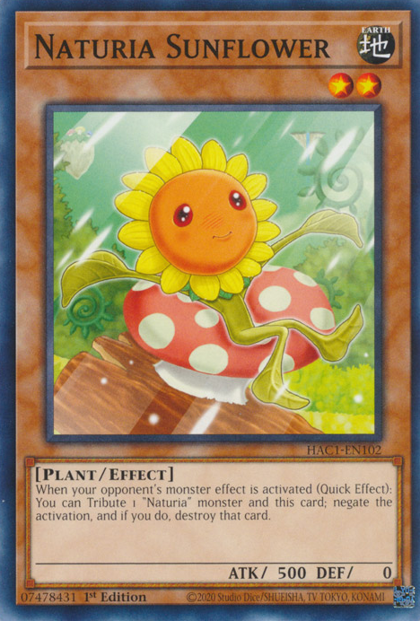 Naturia Sunflower [HAC1-EN102] Common | GnG Games