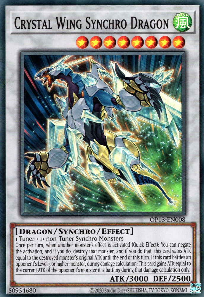 Crystal Wing Synchro Dragon [OP13-EN008] Super Rare | GnG Games