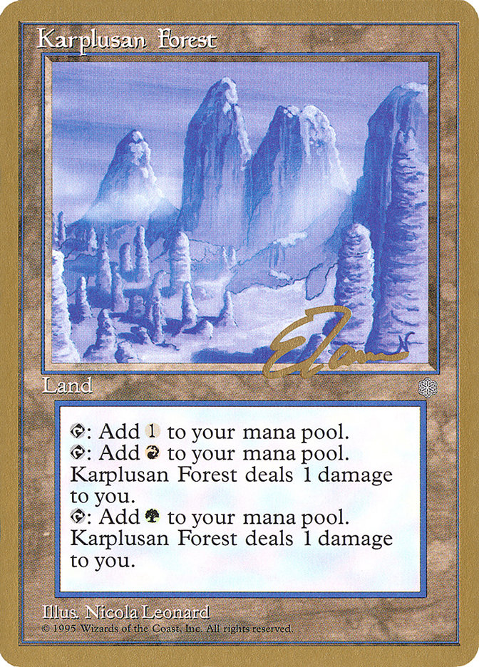 Karplusan Forest (Eric Tam) [Pro Tour Collector Set] | GnG Games
