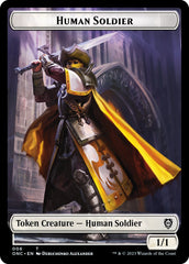 Human Soldier // Elephant Double-Sided Token [Phyrexia: All Will Be One Commander Tokens] | GnG Games