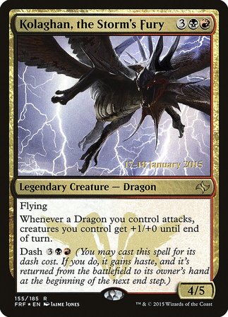 Kolaghan, the Storm's Fury [Fate Reforged Promos] | GnG Games