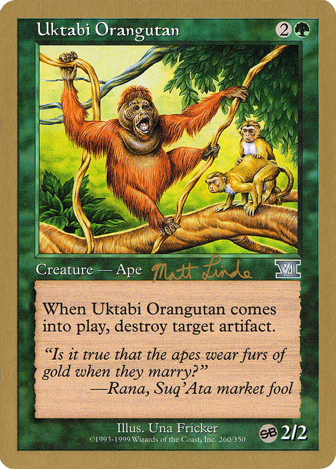 Uktabi Orangutan (Matt Linde) (SB) [World Championship Decks 1999] | GnG Games